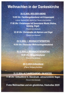 Flyer Weihnachten 2024